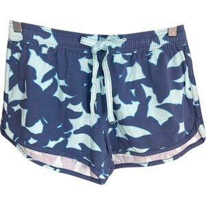 Southern Tide Island Flower Lounge Shorts Blue